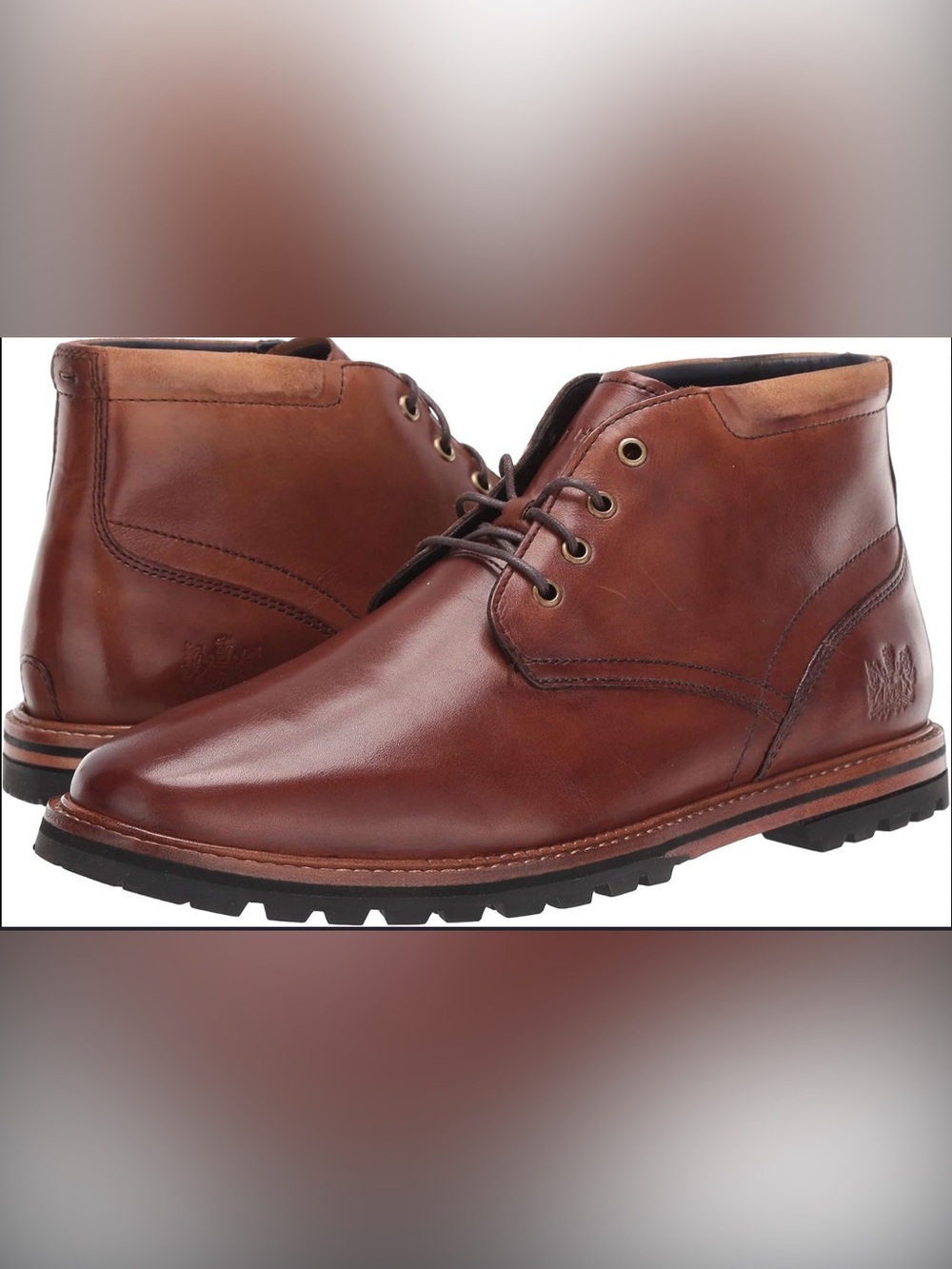 Cole Haan Men's Chestnut Brown Leather Chukka Boots